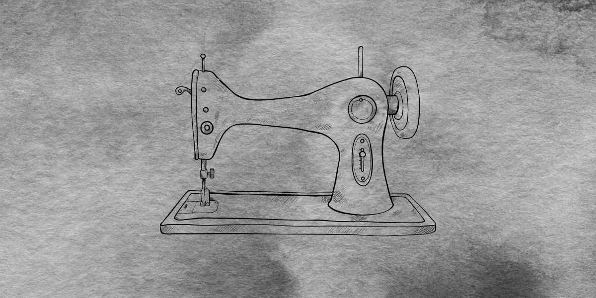 When did the first sewing machine appear?
