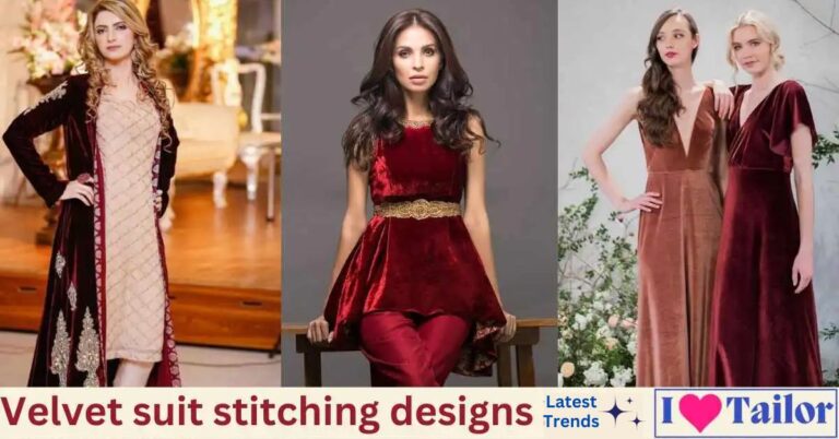 Velvet Suit Stitching Designs 2024