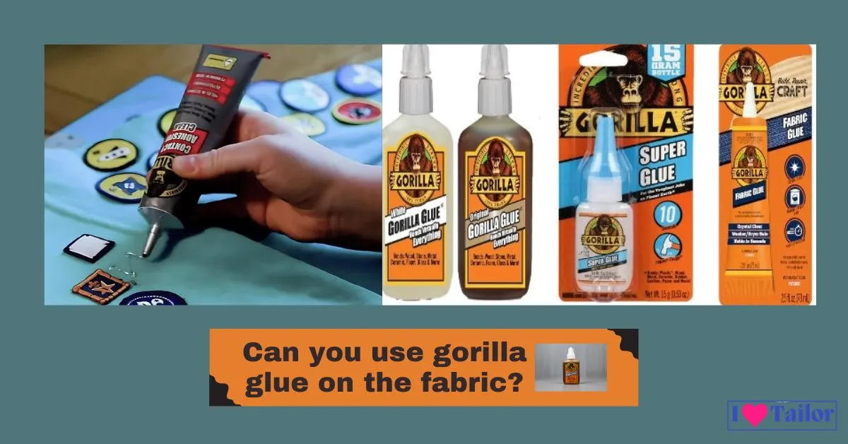 Can you use gorilla glue on the fabric?