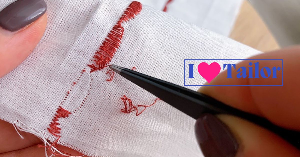 How to remove embroidery with backing