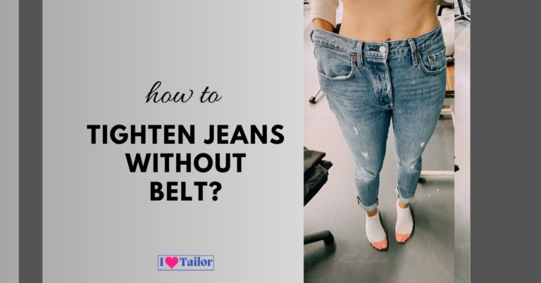 How to tighten jeans without a belt?