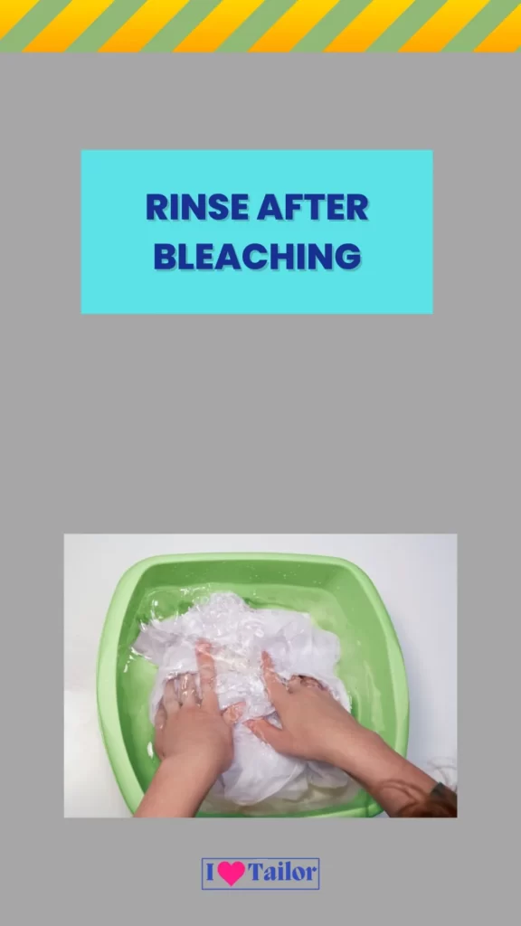 Step 5: rinse after bleaching
