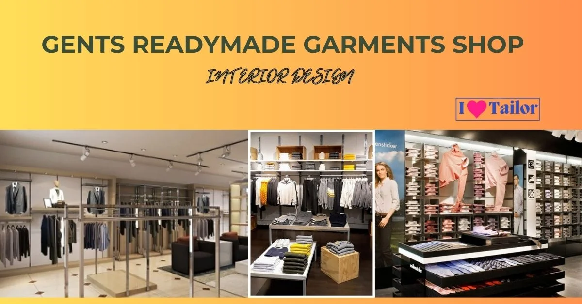 Gents readymade garments shop interior design | I Love Tailor