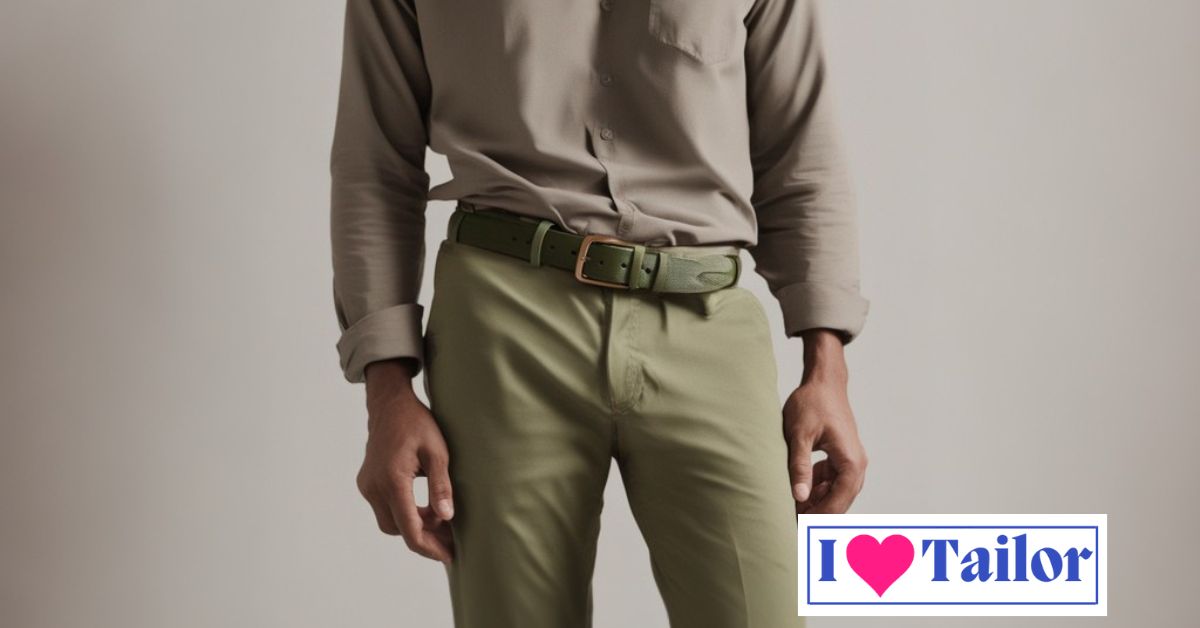 Olive Green belt to Wear with Khaki Pants