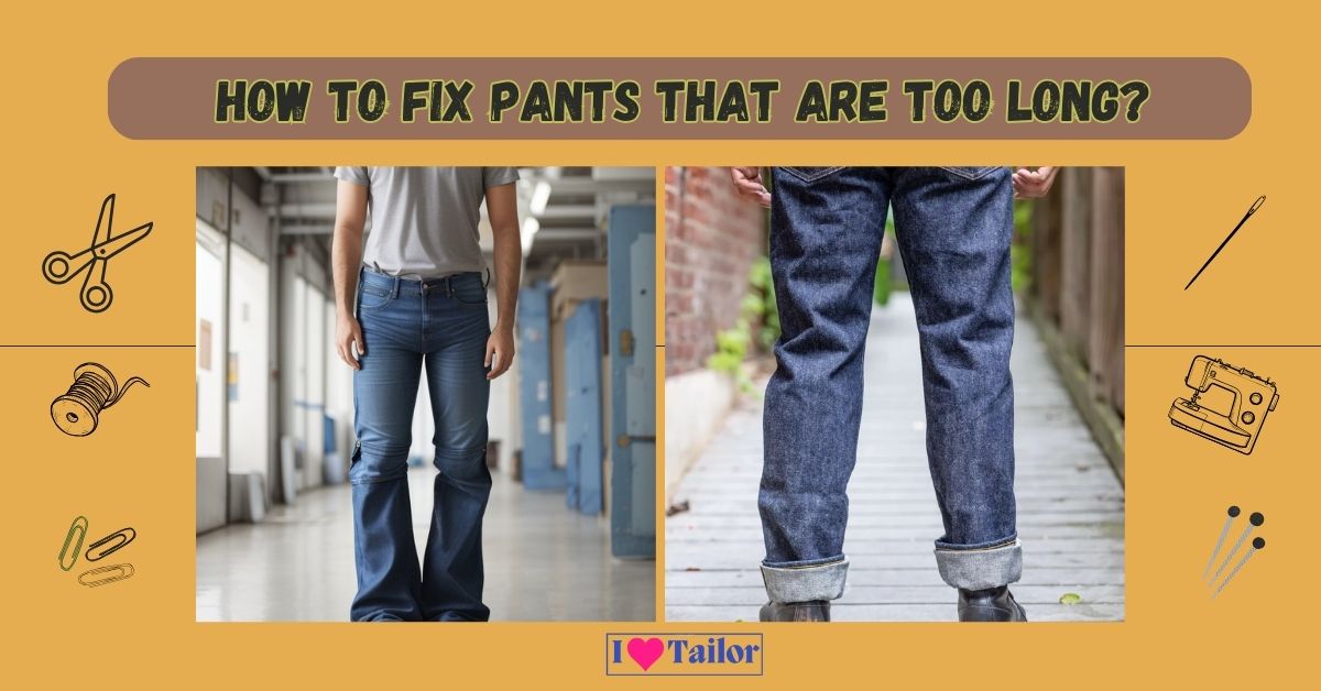 How to fix pants that are too long?
