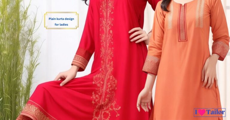Plain Kurta Design for Ladies in Pakistan 2024