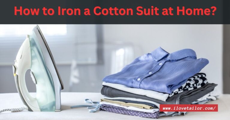 How to iron a cotton suit at home?