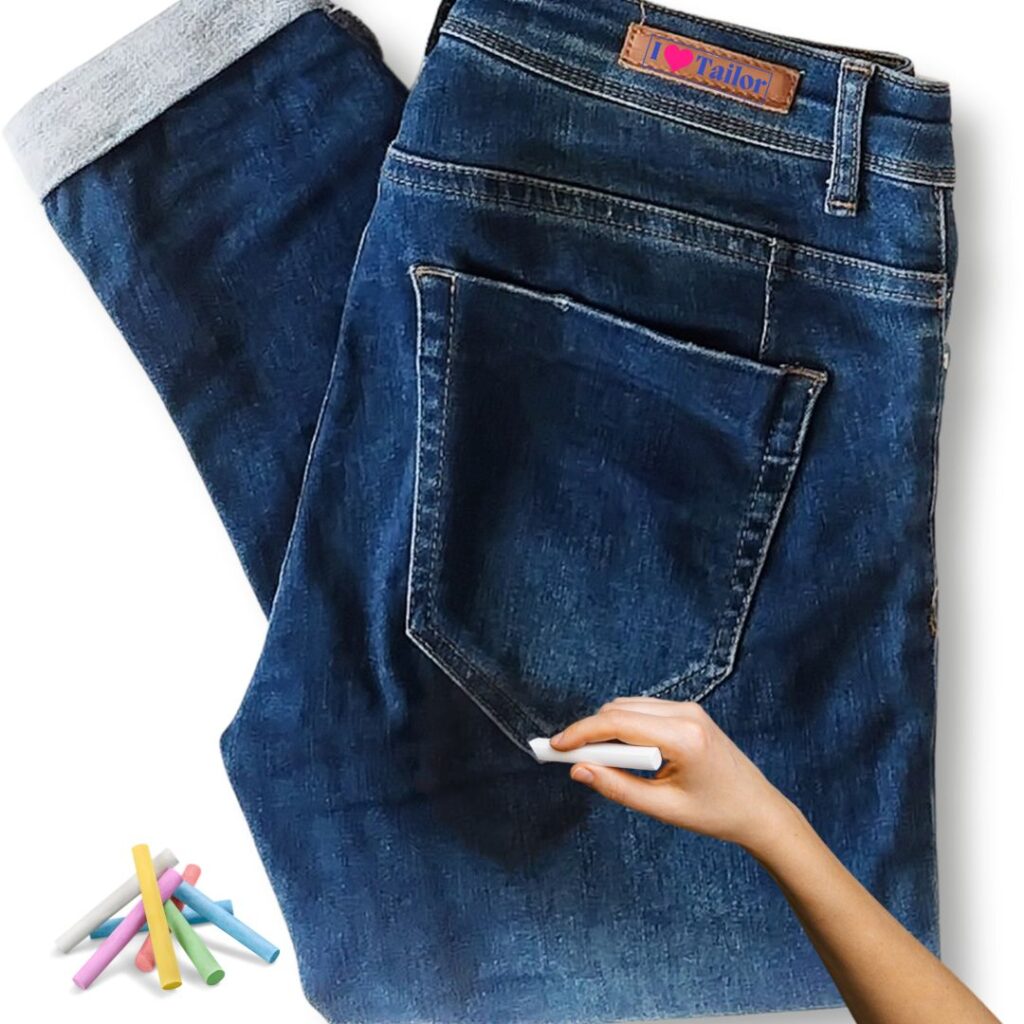 Chalk Method to Remove Oil Stains from Jeans